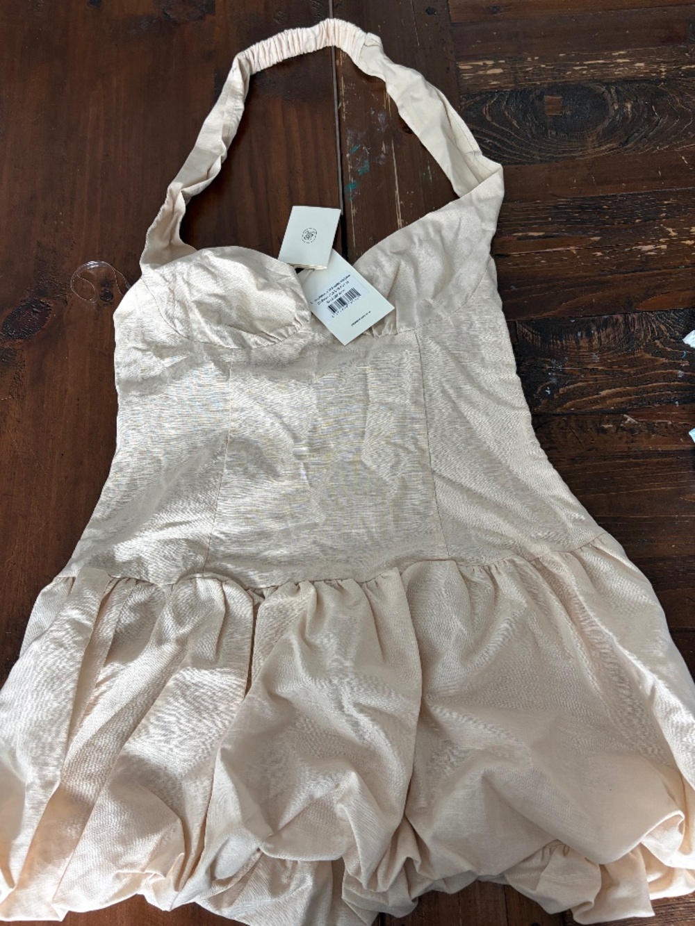 Halter pepper mayo dress